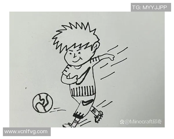 小孩踢足球简笔画教程轻松学会绘制可爱儿童踢球的动感画面